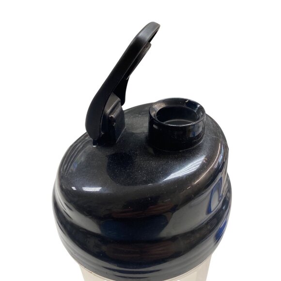 Black & Clear 20 Oz Protein Shaker Bottle With Blender Ball & Flip-Top Lid - Picture 2 of 6